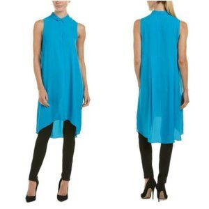 Vince Camuto Turquoise Tunic Blouse Size 14